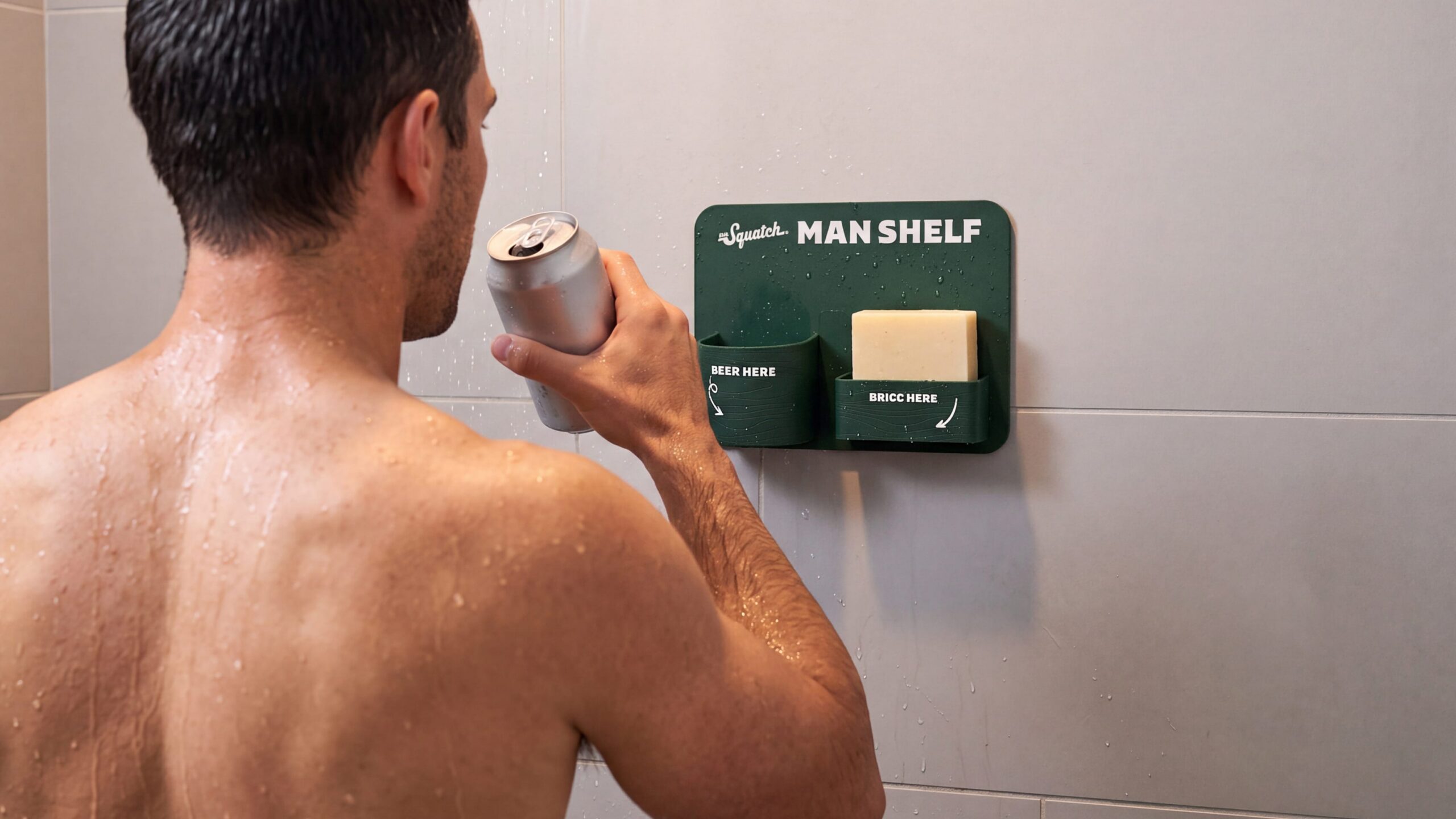 6-Pack Bar Soap + FREE Man Shelf