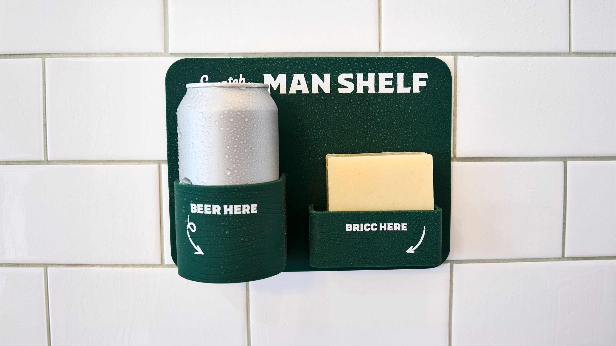 6-Pack Bar Soap + FREE Man Shelf